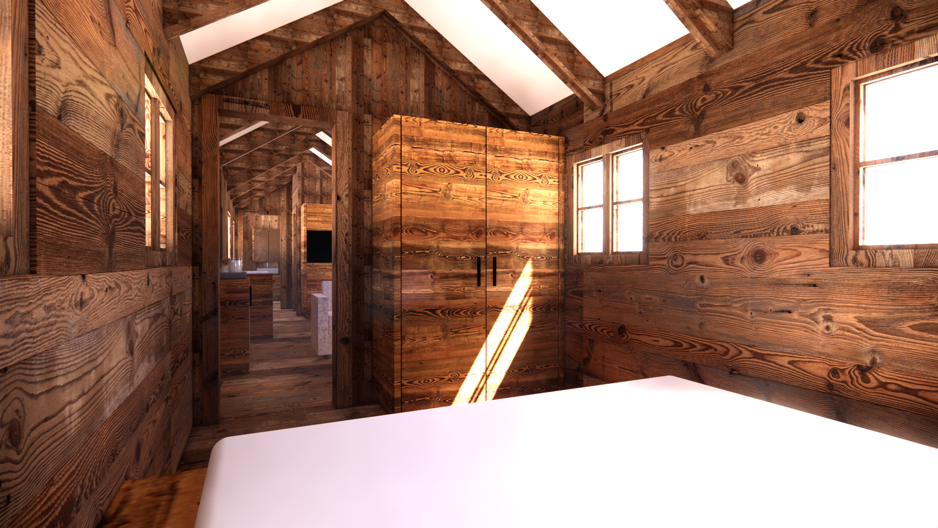 Schlafbereich mit Durchsicht