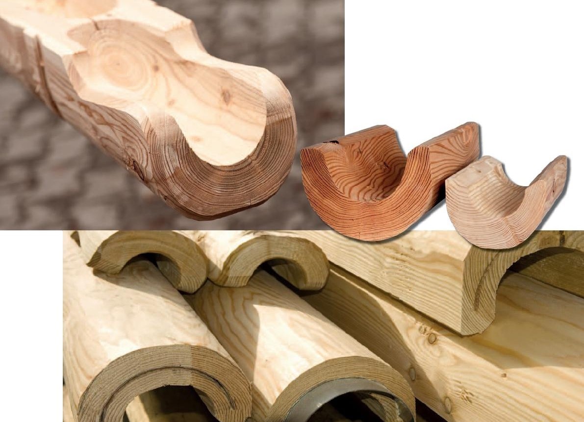 Holz Dachrinnen - Traditionelle Handwerkskunst